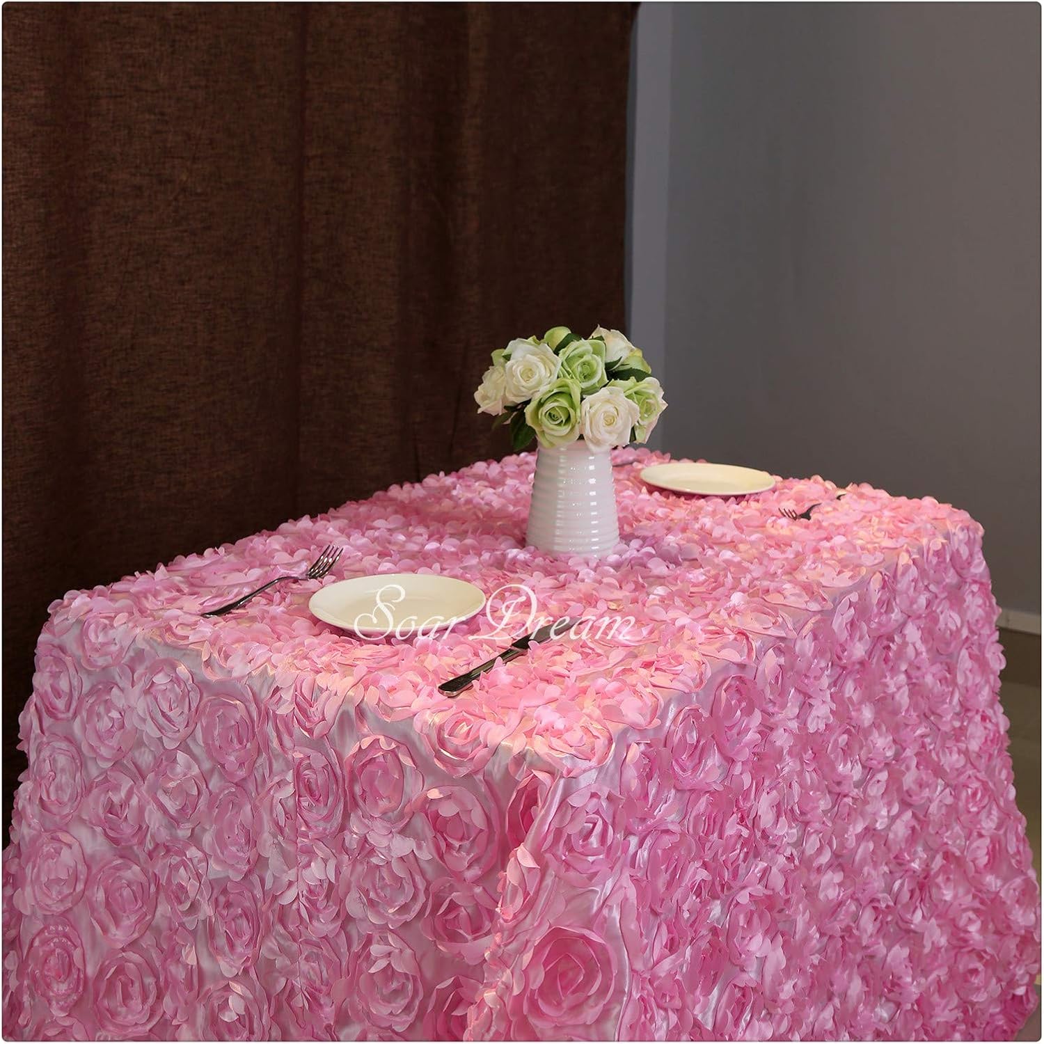 Best round table cloth 120 heart