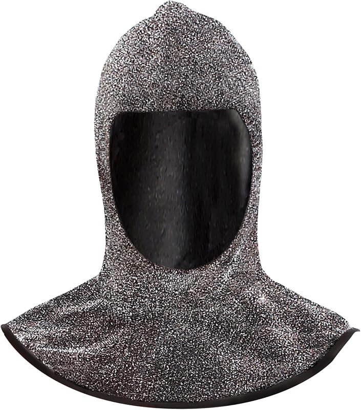 3287A - Mittelalterliche Ritterkapuze, Silber, Krieger, Hut, Kopfschmuck, Accessoire, Karneval, Mottoparty