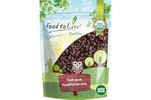 Food to Live Imported Organic Raisins, 2.5 Pounds — Sun Dried Thompson Seedless Select Grapes, Non-GMO, Raw, No Sugar added, Pesticide-Free, Kosher, Vegan, Lightly Coated with Organic Sunflower Oil