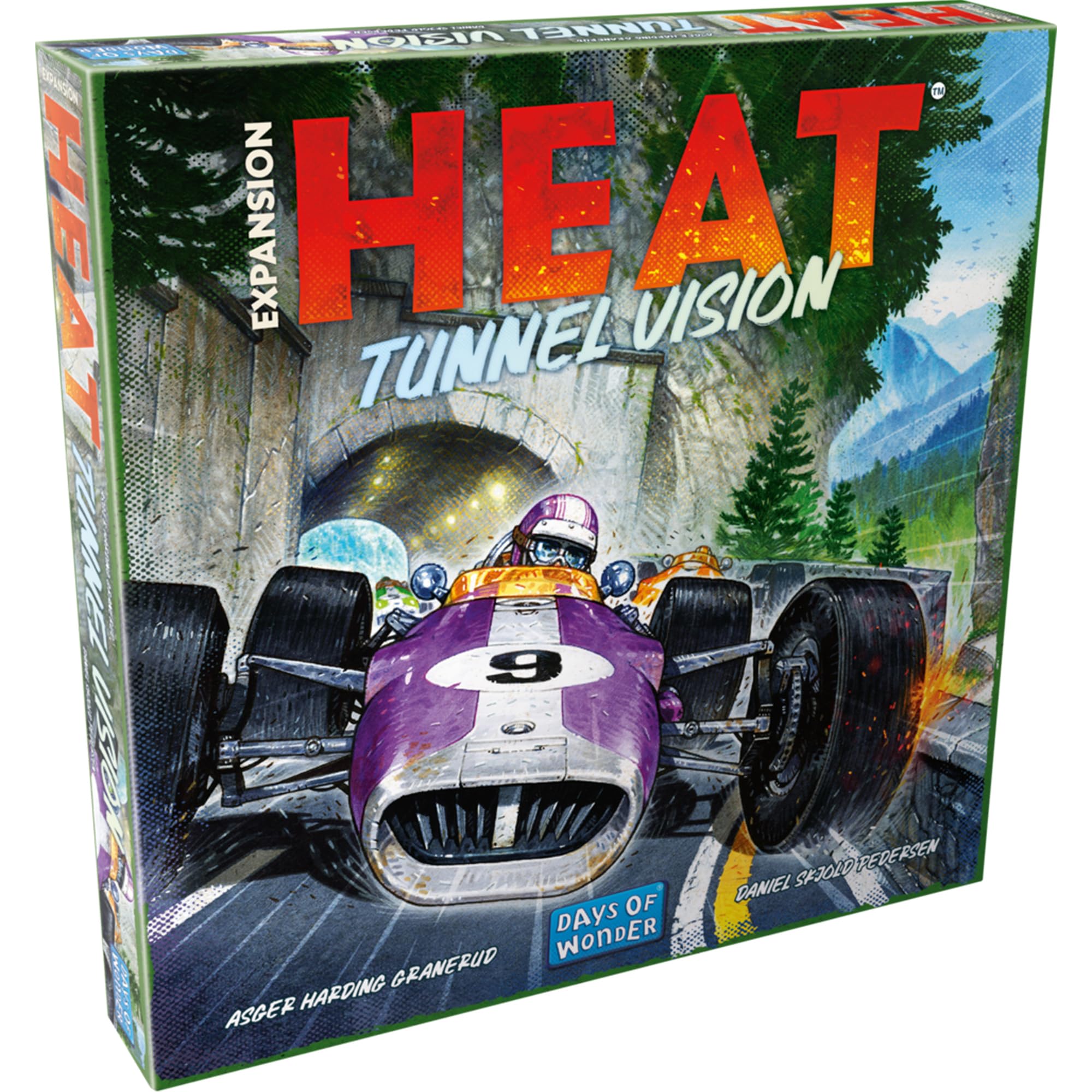 Asmodee Heat: Tunnel Vision Board Game Expansion - New Tracks, Championship Season & Front Wing Module, Racing Strategy Game for Kids & Adults, Ages 10+, 1-7 Players, 60 Min Playtime