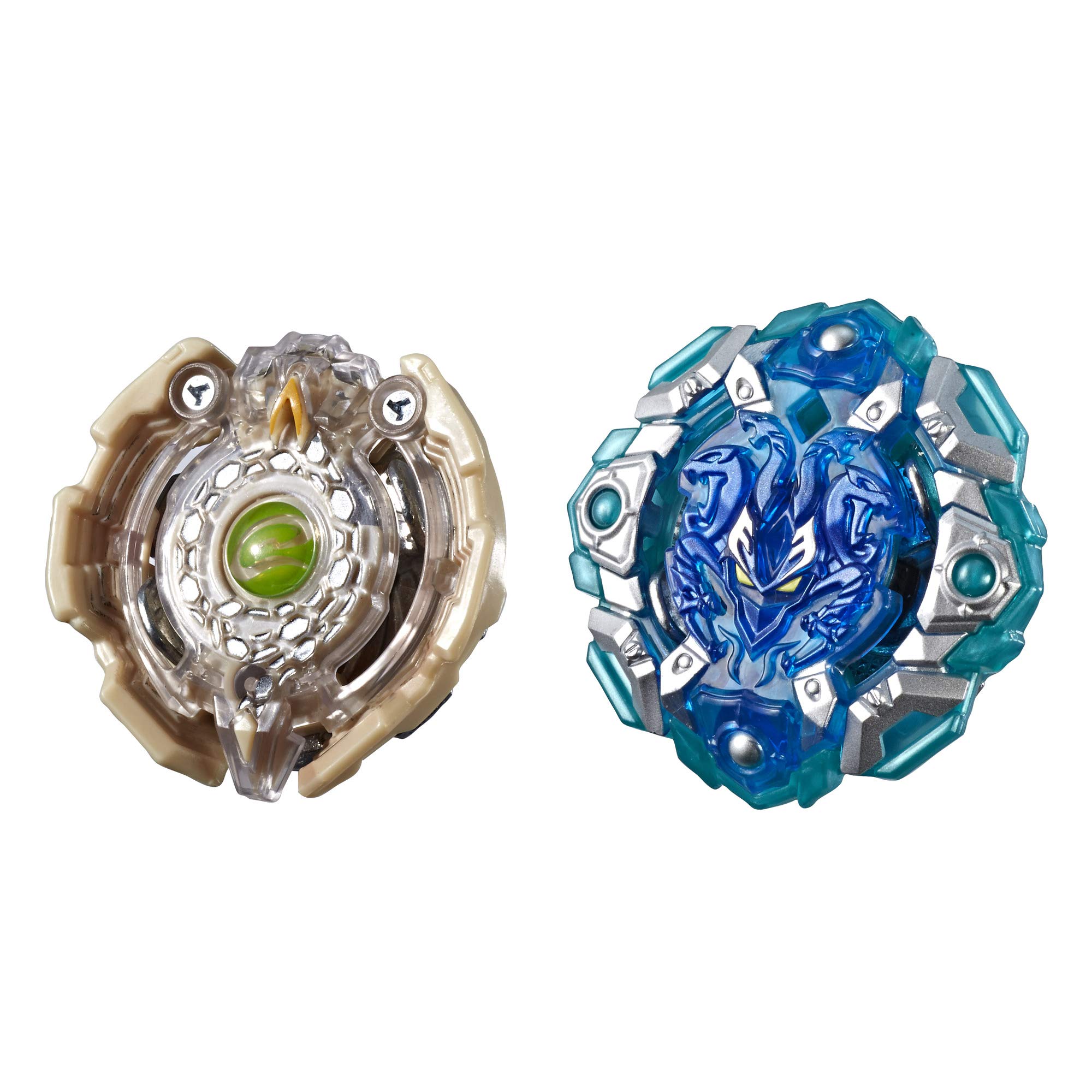 Beyblade Burst Turbo Slingshock Dual Pack Engaard E4 and Stone-X Quetziko Q4-2 Right-Spin Battling Tops, Age 8+