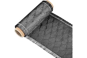 VitalCozy 5Ft x 4" Bee Hive Carbon Fiber Fabric Roll Sheet Carbon Fiber Cloth 2x2 Twill Weave 3k/ 220g Honeycomb Sheet for Car Structural Reinforcement Concrete Wall Boat Repair DIY Project