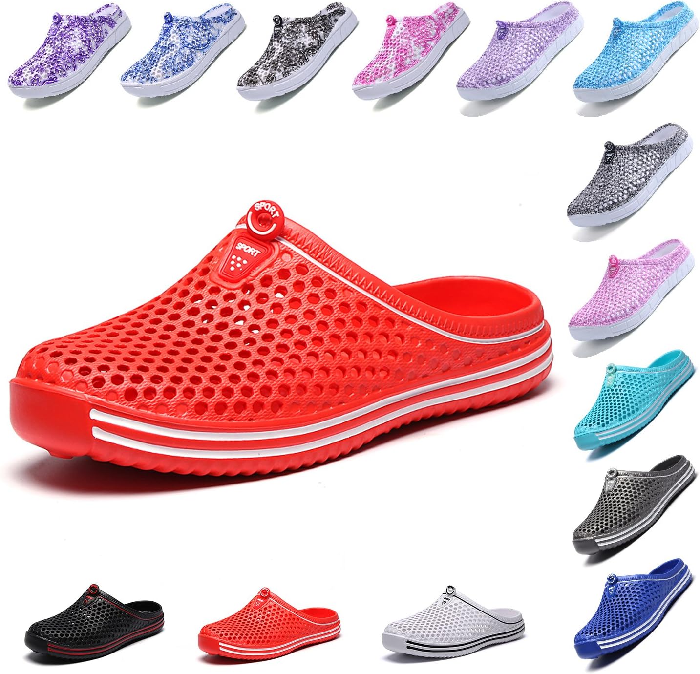 LIGHFOOT Garden Clog Shoes Beach Footwear Water bash Womens Summer Slippers