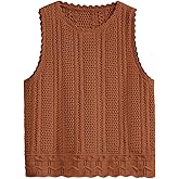 KIRUNDO Beach Vacation Clothes for Women Spring Summer Crochet Sweater Vest Tank Tops Cover Ups Resort Cruise Outfits 2026