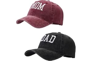 HAPEE Mom and Dad Hats, Girl Boy Mom Hat for Women Men,Adjustable Baseball Caps Gift for Couples Classic Gifts