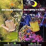 Lysliv Solar Watering Can Lights Outdoor Garden Retro Metal Hanging Lantern view 2