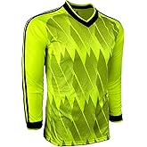 Just 4 Kicks Boy's Goalkeeper Jersey, Elbow Padded Goalie Shirt Campeon Youth Sizes