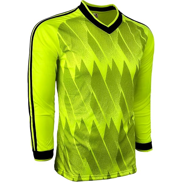 Just 4 Kicks Padded Goalie Jersey & Shorts Set - Neon & Orange Soccer Goalkeeper Kit (Long Sleeve) - View #11