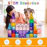 Xekel 100Pcs Magnetic Tiles STEM Building Blocks Educational Toys view 2