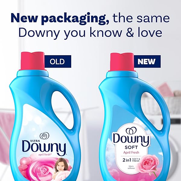 DOWNY FABRIC SOFTENER LIQUID, APRIL FRESH SCENT, 111 FL OZ, 150 LOADS