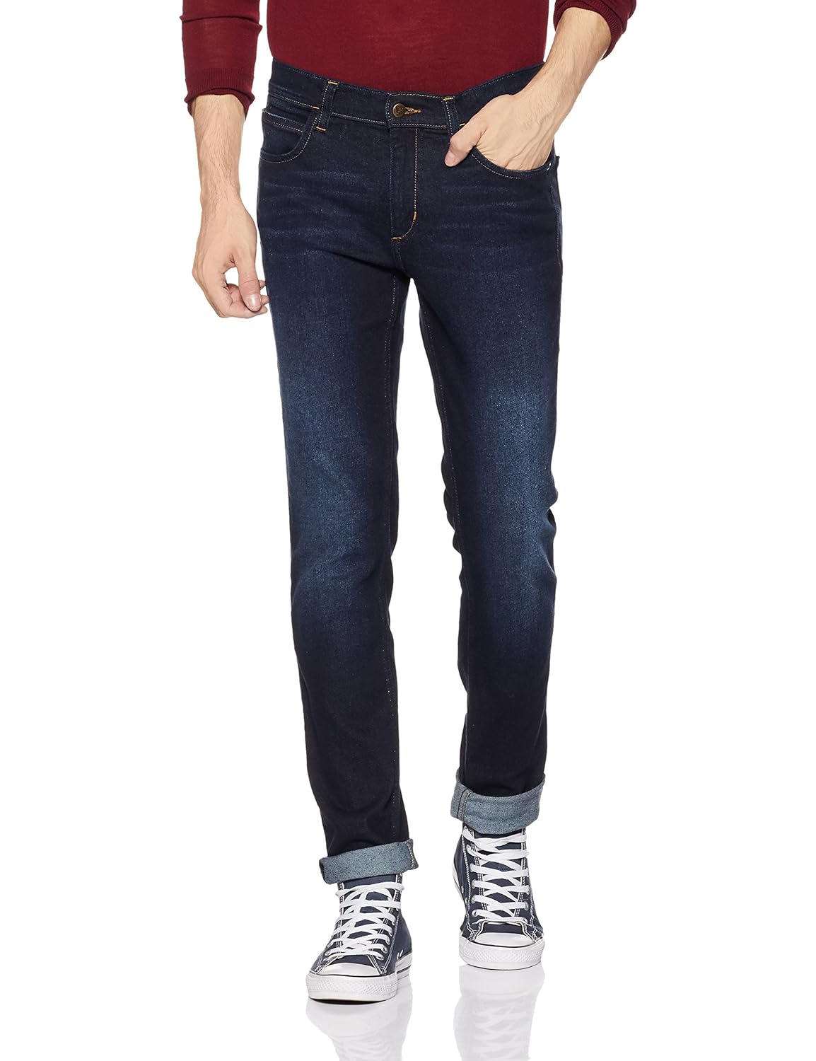 lee men's skinny fit jeans