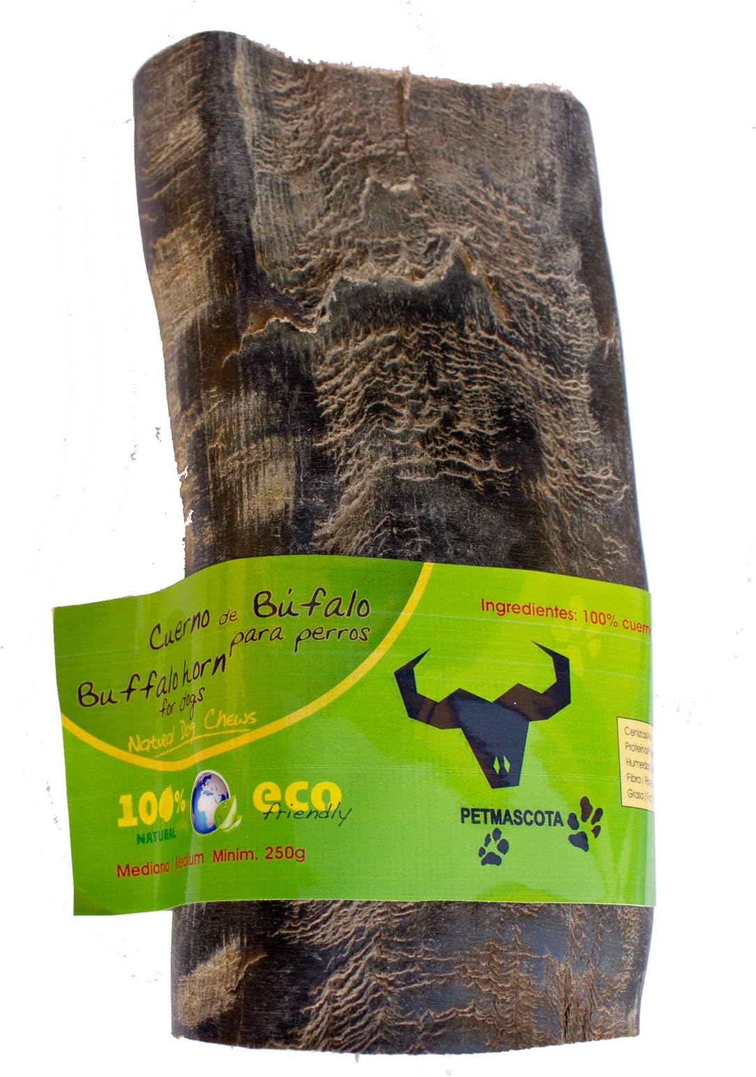 Buffalo horn dog chew - 100% natural - medium size