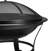 Yaheetech Outdoor Fire Pit Round 54 cm Steel Patio Heater Garden view 8