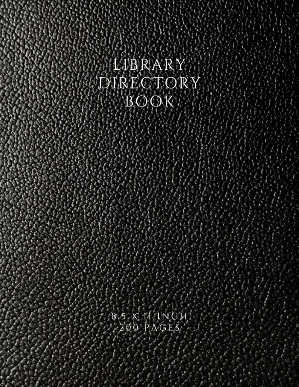 LIBRARY DIRECTORY BOOK: ENTER BOOK LENDING/BORROWING/DUES ETC OF LIBRARY WITH 200 PAGE (PAGE 8.5X11 INCH).HANDY AND ERGONOMIC LIBRARY BOOK ... LOAN/BOOK STOCK/RECEIPT REGISTRY FOR LIBRARY