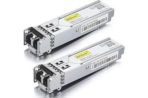 10Gtek Gigabit SFP LC Multi-Mode Transceiver 1000BASE-SX Mini-GBIC Module for Cisco GLC-SX-MMD GLC-SX-MM SFP-GE-S Meraki MA-S