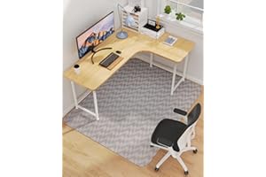 Blvornl Large Office Chair Mat for Hardwood Floor, Rolling Chair Chair Mat for Hard Wood, Large Anti-Slip Hard Floor Protector, Heavy Duty Computer Desk Rug for Office and Home 50"*63"