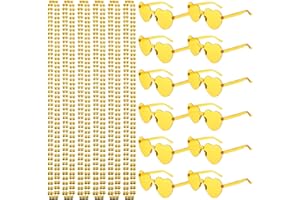 Mepase 24 Pcs Beads Necklaces and Heart Sunglasses 80s Accessories for Adults Christmas Parade Wedding Birthday Party Favor