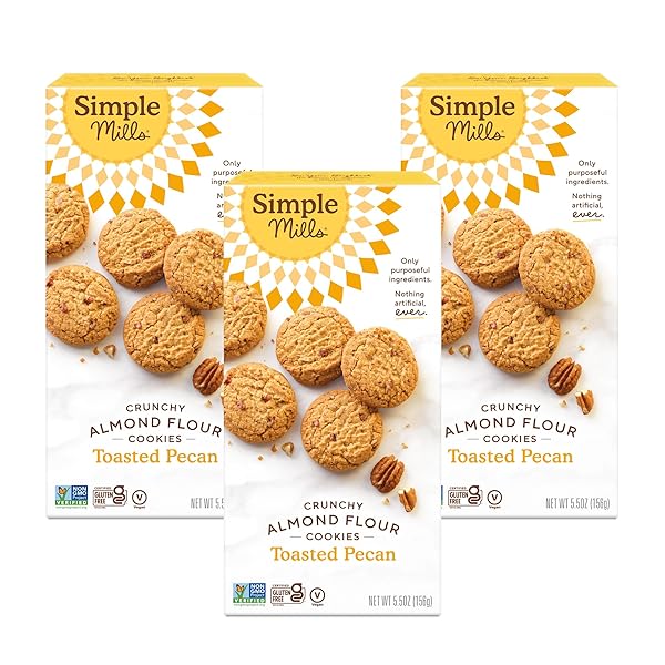 SIMPLE MILLS ALMOND FLOUR TOASTED PECAN COOKIES, GLUTEN...
