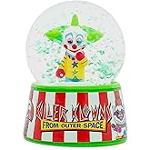 Killer Klowns from Outer Space Shorty Mini Snow Globe with Swirling Glitter Display | Horror Movie Collectible Keepsake | 3 Inches Tall