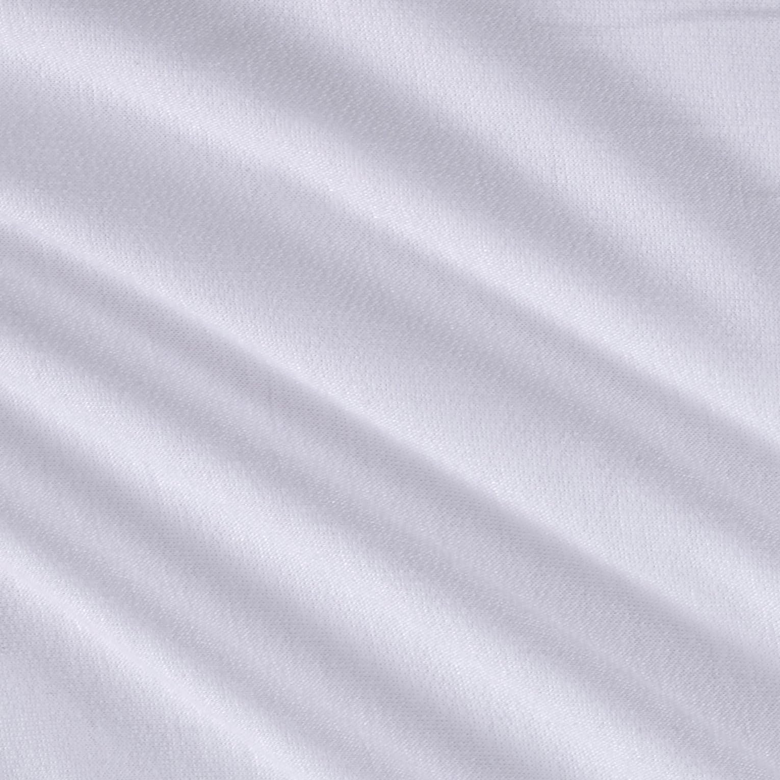 Rayon Spandex French Terry White PFP, Fabric by the Yard