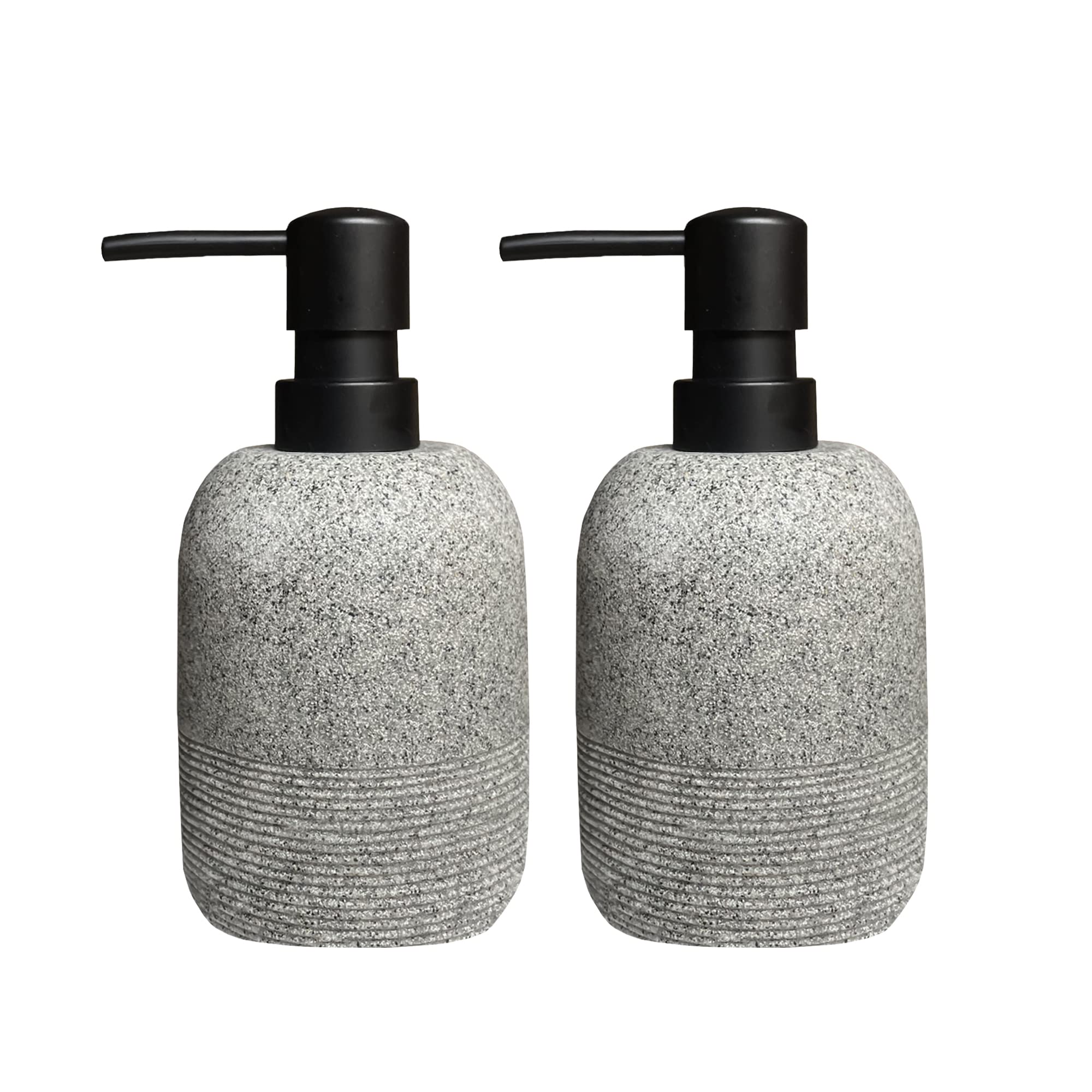 2pcs/Set Grey Soap Lotion Dispenser,Liquid Hand Soap Dispenser Sets for Bathroom Countertop,Lotion Soap Dispenser for Kitchen Sink.… — image 1