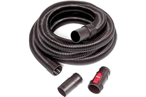WORKSHOP Wet/Dry Vacs Shop Vacuum Accessories WS25021A Long Hose Attachment, 2-1/2-inch x 13-feet Locking Hose for Wet Dry Shop Vacuum Cleaners
