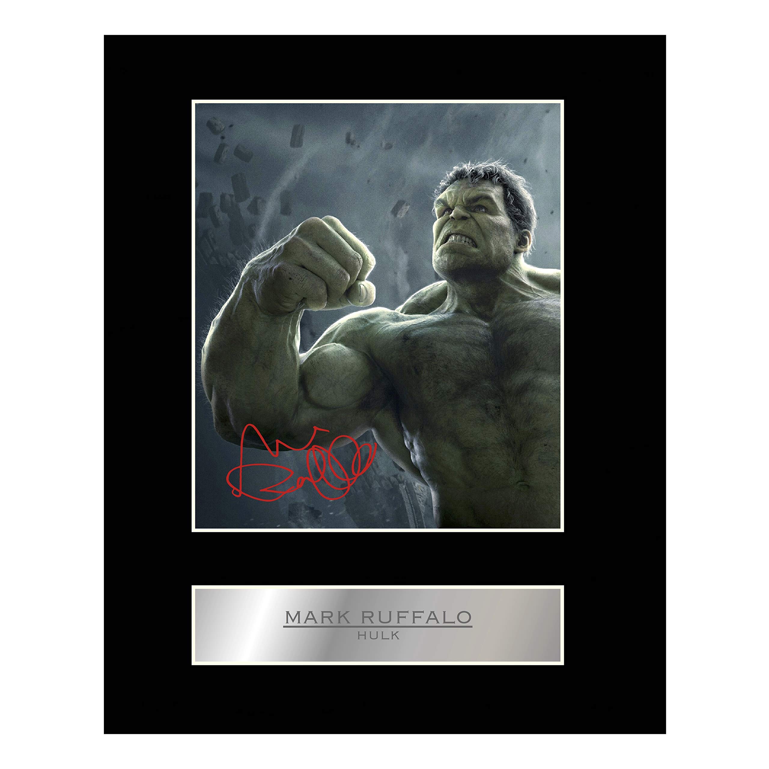 Iconic pics Mark Ruffalo Signed Mounted Photo Display Hulk #01 Autographed Gift picture print