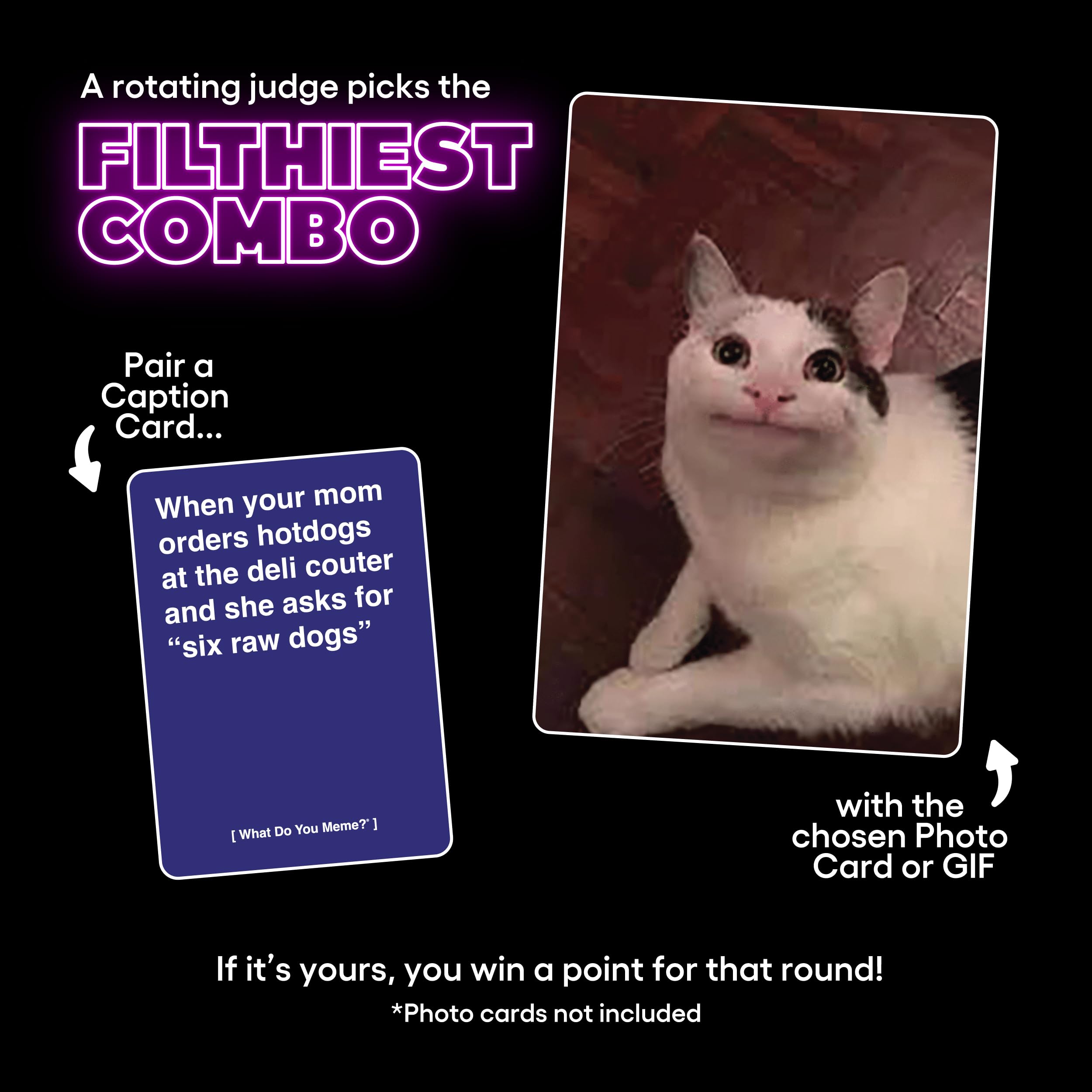 What Do You Meme? After Hours by Relatable, The Explicit Expansion Pack Party Game for Game Night, Add to WDYM Core, Includes 100 Caption Cards, Perfect for Friendsmas, Or Stocking Stuffers