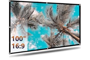 Projector Screen, Home Theater Display, Portable Presentation Screen for Indoor, Outdoor Cinema