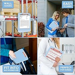 Sooez Clipboards with Storage, High Capacity Clip