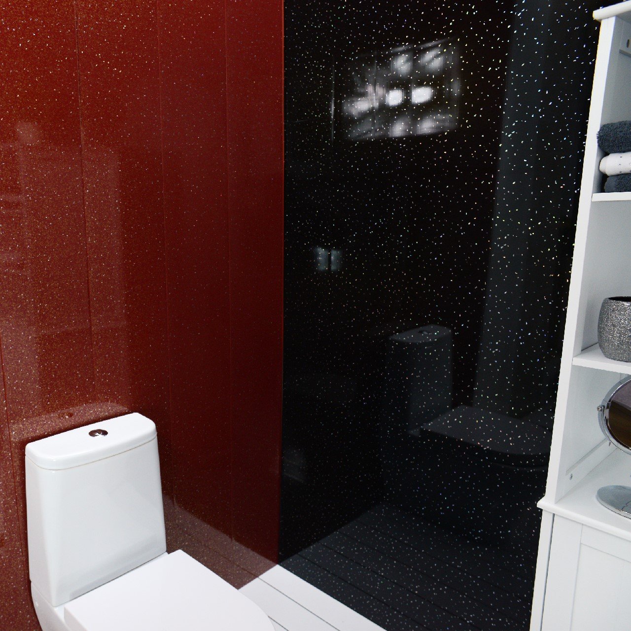 plastic shower splashback