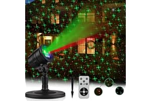 Y YUEGANG Outdoor Laser Light, Christmas Projector Lights, Laser Star Light with Remote Control, Indoor Outdoor Holiday Decoration, Christmas Gift, Wedding | Home | Party |Garden | Wall Decoration