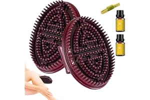 2 Pcs Meridian Massage Brush,Meridian Brush for Belly,(15 * 8cm) Acupressure Meridian,Scalp Massage,Full Body Relaxation Comb