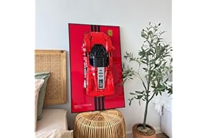 iLuane Display Wallboard for Lego Technic Ferrari Daytona SP3 42143, Adult Collectibles Lego Car Wall Mount for Building Set, Gifts for Lego Lovers (Only Display Wallboard)