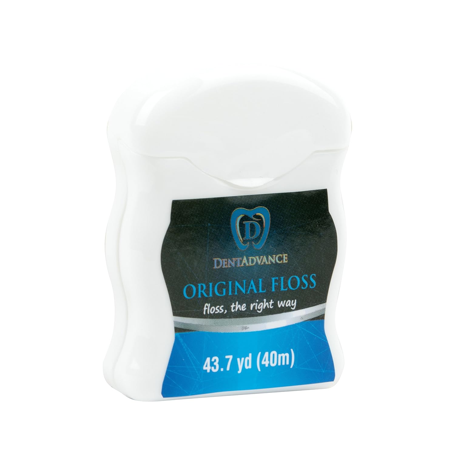 DentAdvance Unflavored Dental Floss - Premium Unwaxed, Easy Reach Back Teeth | Tooth Floss | Original, Pack of 3: Health & Personal Care