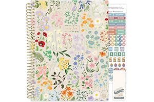 bloom daily planners 2025 Planner (8.5" x 11") Calendar Year Day Planner (January 2025 - December 2025) - Weekly & Monthly Dated Agenda Organizer with Stickers & Tabs - Garden Party, Beige