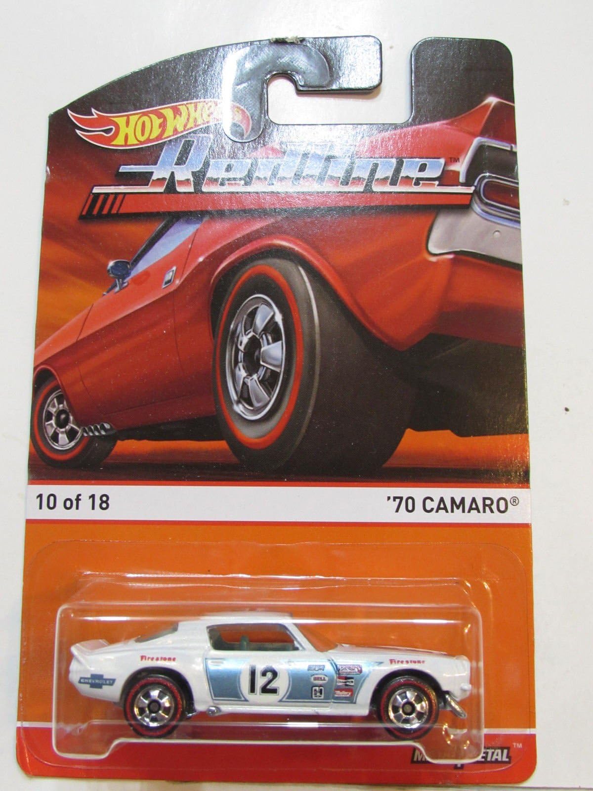 Hot Wheels RedLine White '70 Camaro 10/18 new rare