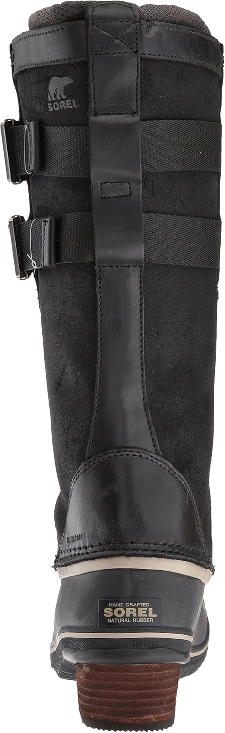 | Sorel Women's Conquest Carly II Snow Boot, Black, Silver Sage, 9 B US | Snow Boots