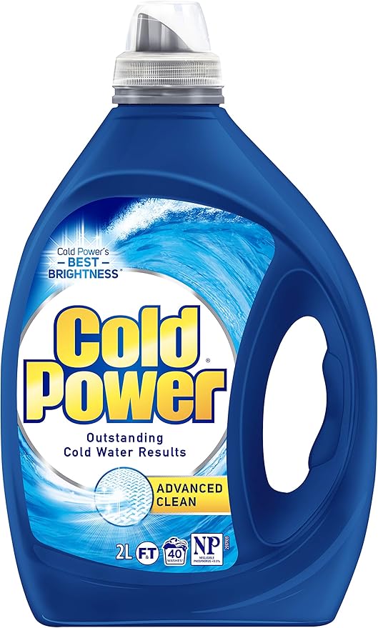 Cold Power Advanced Clean, Liquid Laundry Detergent, 2 Litres, 40