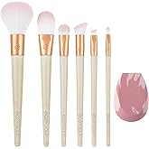 EcoTools Limited Edition Wrapped In Glow Makeup Brush & Sponge Kit, Makeup Blender & Face Brushes, Seamless Application and Buildable Coverage, Eco-Friendly Makeup Tools, 7 Piece Holiday Gift Set