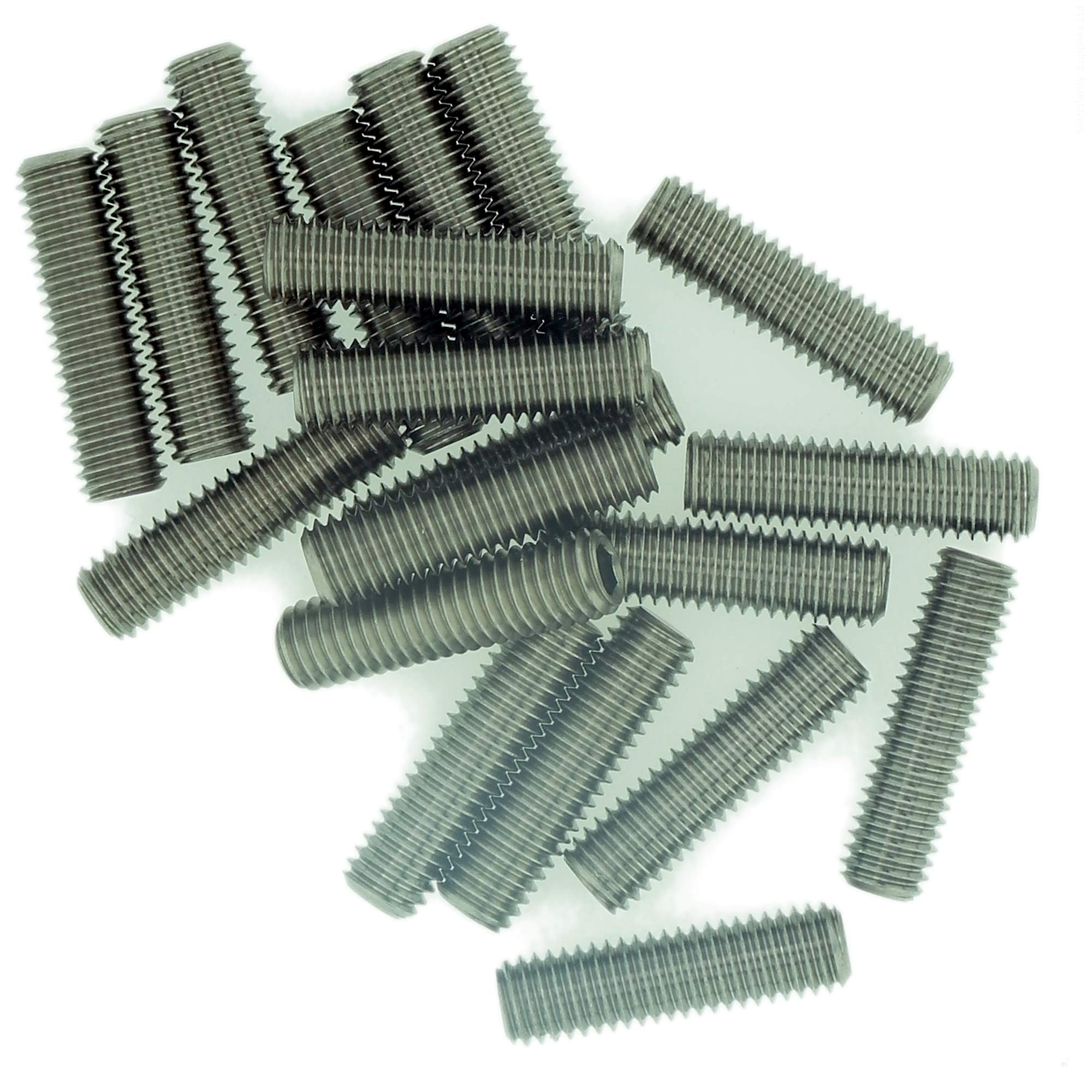 M5 (5mm x 14mm) Hex Socket Grub Screw (Flat Point) - Stainless Steel (A2) (Pack of 20)