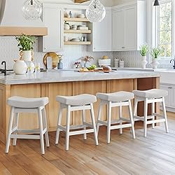 Cozyman Bar Stools Set of 4, Barstools with Sturdy