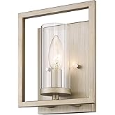Golden Lighting Marco 1-Light Wall Sconce in White Gold