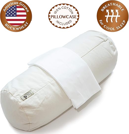 Amazon Com Comfycomfy Round Buckwheat Pillow For Side Sleeper
