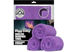 Chemical Guys MIC34803 Happy Ending Ultra Plush Edgeless Microfiber Towel, Purple (16" x 16")