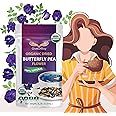 Butterfly Pea Flower Tea GIVEORBUY - USDA Organic Butterfly Tea Herbal Loose Leaves-Experience the Magic of Butterfly Pea Flo