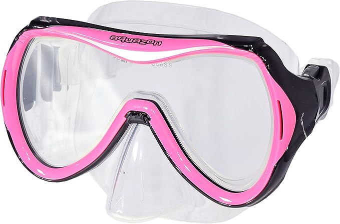 AQUAZON Maui Junior Medium Schnorchelbrille, Taucherbrille, Schwimmbrille, Tauchmaske für Kinder, Jugendliche von 7-14 Jahren