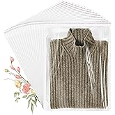Cellophane Bags, 100 Pcs Resealable Clear Poly Bags for Clothes, Party Favors, Artwork & Decorative Wrappers(14x20)