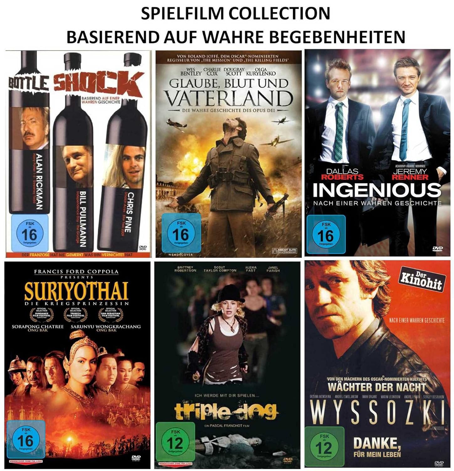 Die SpielfilmCollection basierend auf Wahre Begebenheiten 6 Filme auf 6 DVD's Amazon.de Alan Die SpielfilmCollection basierend auf Wahre Begebenheiten 6 Filme auf 6 DVD's Amazon.de Alan