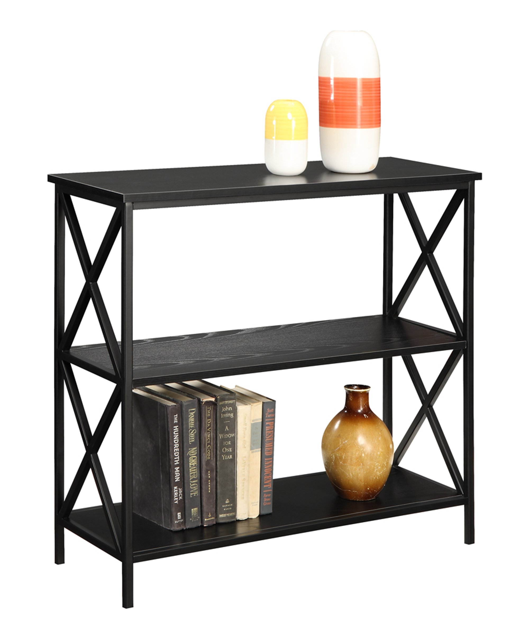 Convenience Concepts Tucson 3 Tier Bookcase, Black LAVORIST